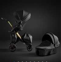 Stokke xplory V6 wózek głęboko spacerowy 2w1 gold limited edition