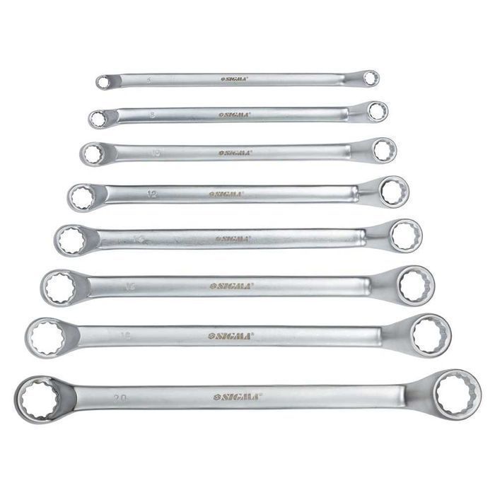 Ключі накидні 8шт 6-22мм CrV satine SIGMA (6010051), набір ключів