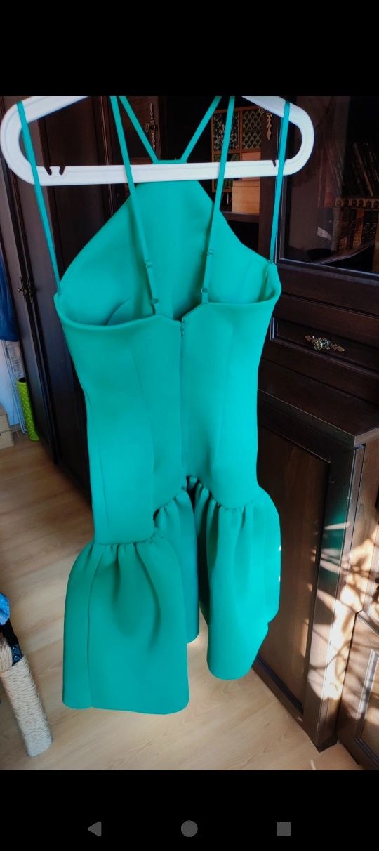 Asos sukienka pianka zielona nowa S /M