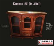 Śliczna Stylowa Półka 120 (1S-3FloT) Komoda Dąb Orzech Producent BEKAS