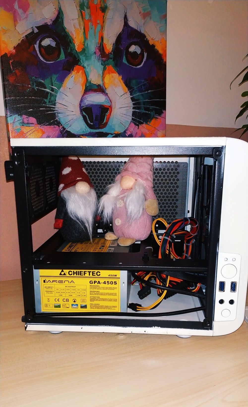 Корпус Thermaltake Core V1 white itx mini pc custom