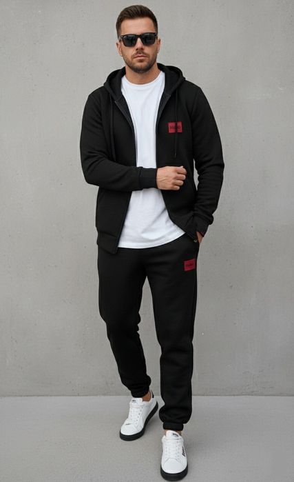 Чоловічий костюм HUGO, зимовий на флісі • ПОДАРУНОК! • розміри S - XXL