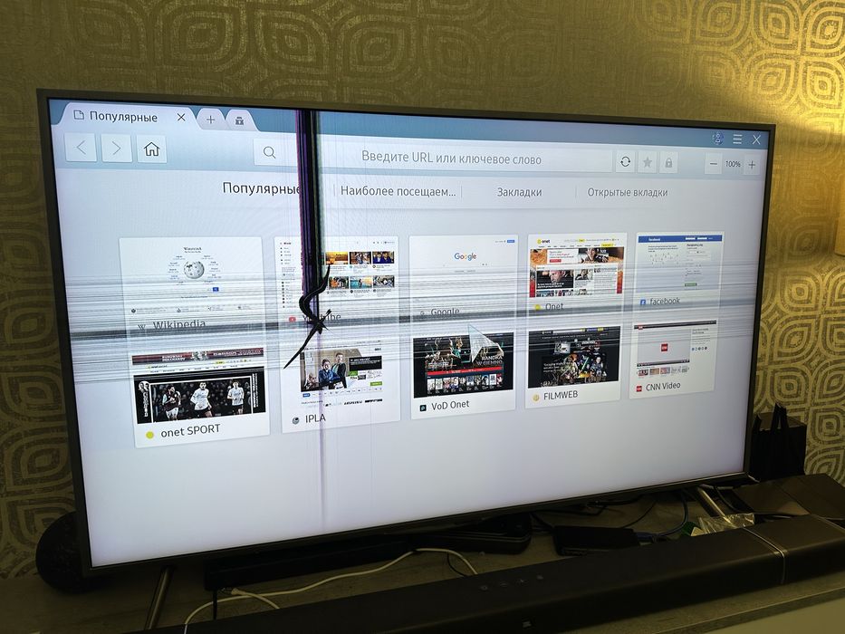 Теливізор Samsung QE49Q65RAT бита матриця