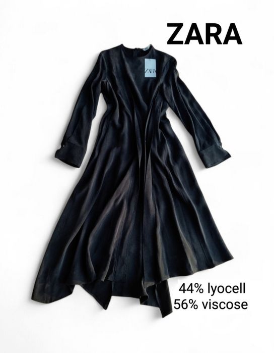 ZARA nowa bardzo kobieca sukienka L/XL lyocell wiskoza