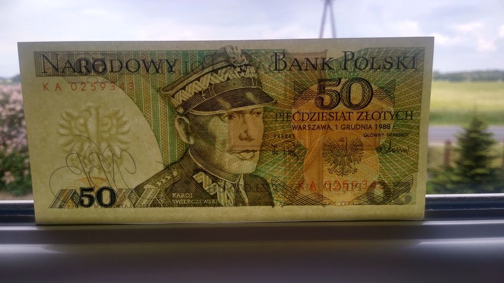 Banknoty 50zł z 1988r PRL x2szt
