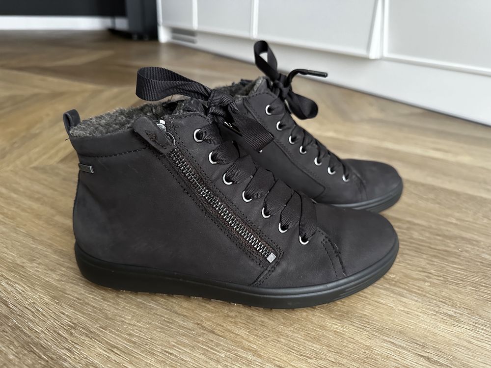 Ecco botki skórzane 37 Soft 7 Tred W Licorice