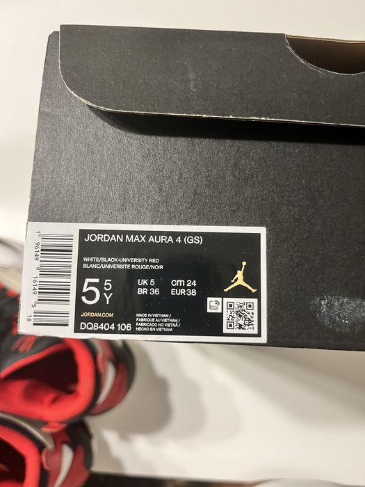 Sapatilhas jordan fligth 4 branca e vermelha