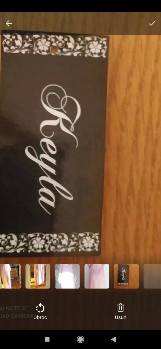 Sukienka wieczorowa długa na wesele chrzest studniówkę