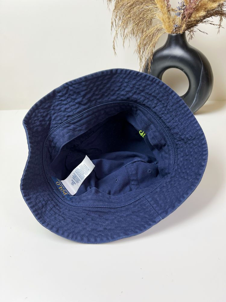 панама Polo Ralph Lauren Navy Blue Small Pony Bucket Hat Оригінал