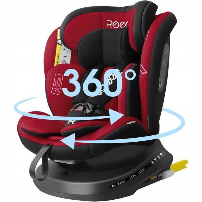 Reecle I-size Obrotowy fotelik samochodowy 360 ISOFIX 40-150cm 3-36kg