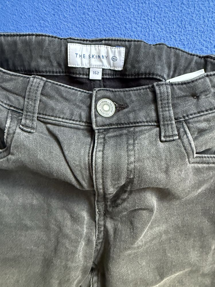 Czarne jeansy skinny chlopiece