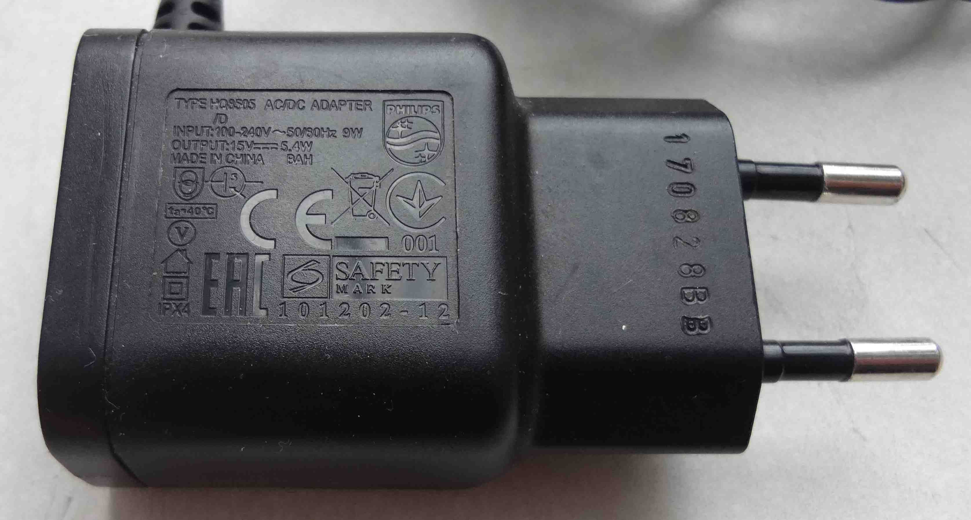 Блок питания к электробритве Philips 15V 5.4W Q8505