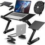 Stolik do laptopa REUGULOWANY gamingowy z WENTYLATOREM podstawka