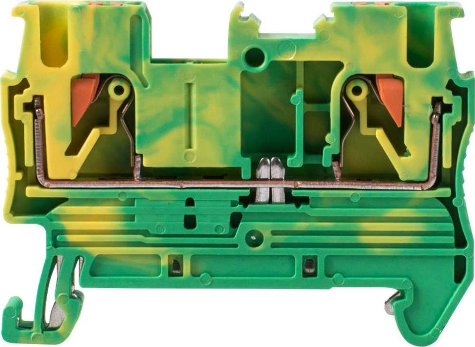 Zaciskowa listwa uziemiająca na szynę DIN 2.5mm2