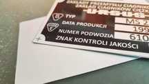 Tabliczka znamionowa - KIELCE - od 1szt.