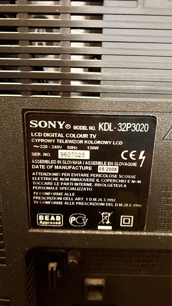 Телевізор Sony 32 дюйми