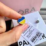 Намистина пандора оригінал, шарм Україна пандора, патріотичний шарм