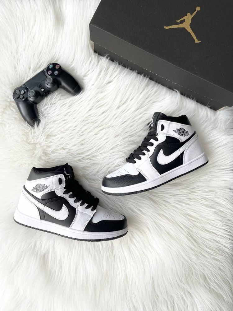 Buty Nike Air Jordan 1 Mid White Black 36-40 damskie trampki