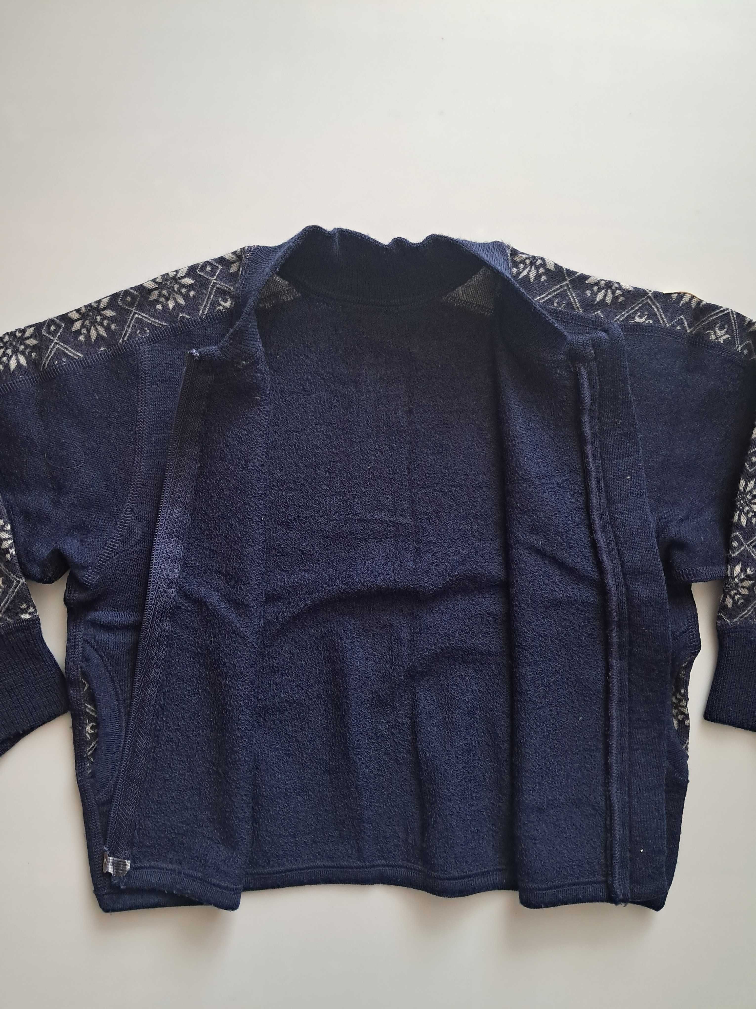 Fajna bluza na zamek, Janus, merino wool, r. 90/92