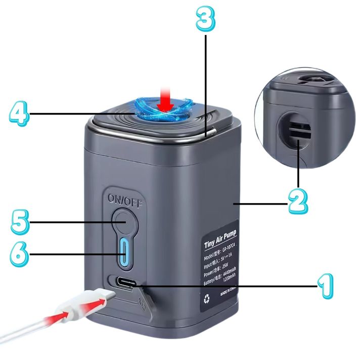 pompka elektryczna 107c4-4700 black