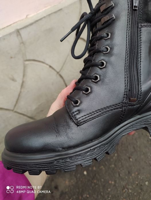 Ecco 36 ботинки жіночі зимові чоботи черевики сапоги взуття ессо