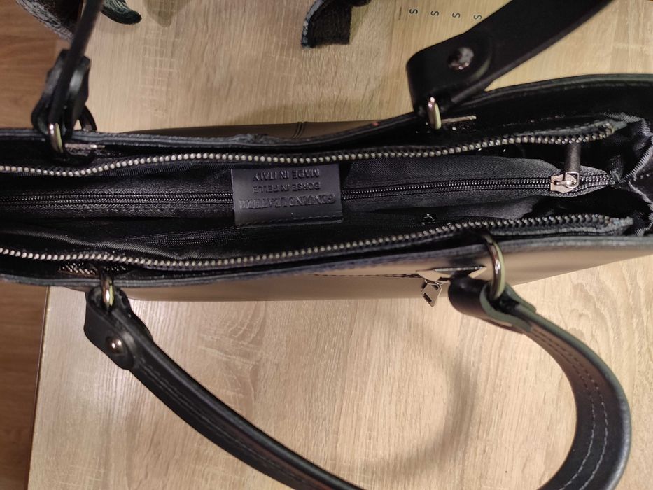 Сумка жіноча шкіряна тоут середня Regina Notte Tote 1651 Чорна