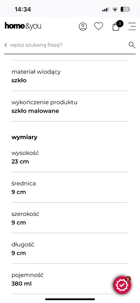 Klieliszki do wina nowe home and you