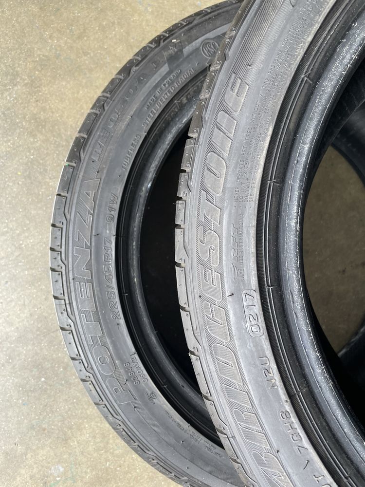 4 Pneus RFT 225/45/17 Bridgestone Completamente novos todos iguais