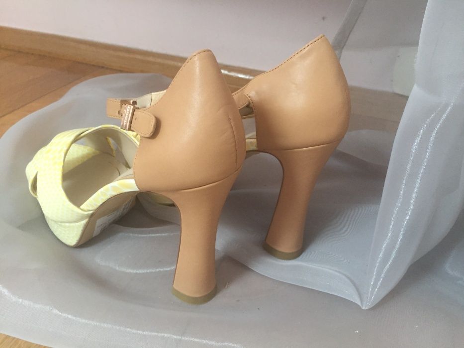 Nowe skórzane buty / sandały na obcasie Wysyłka rozmiary 36/37/38
