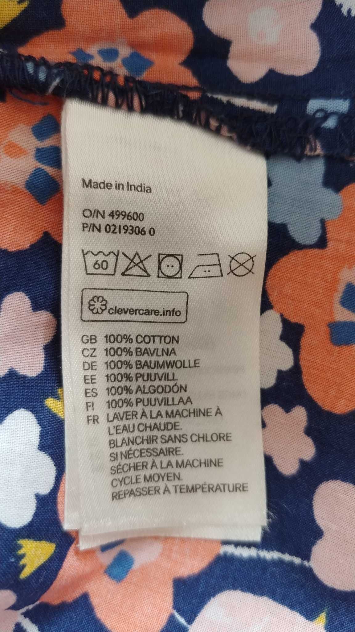 Sukienka dziewczęca w kwiatki H&M roz. 86