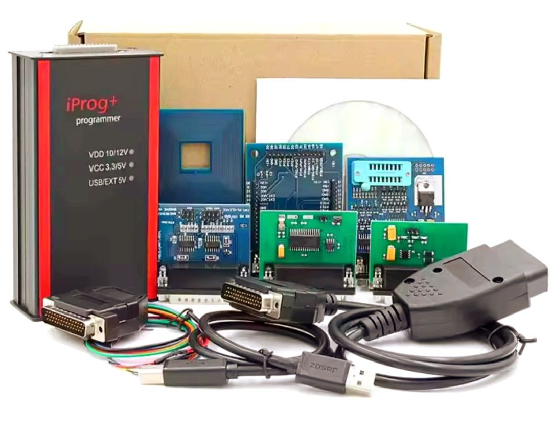 iProg + V99 + комплект 7 адаптерів