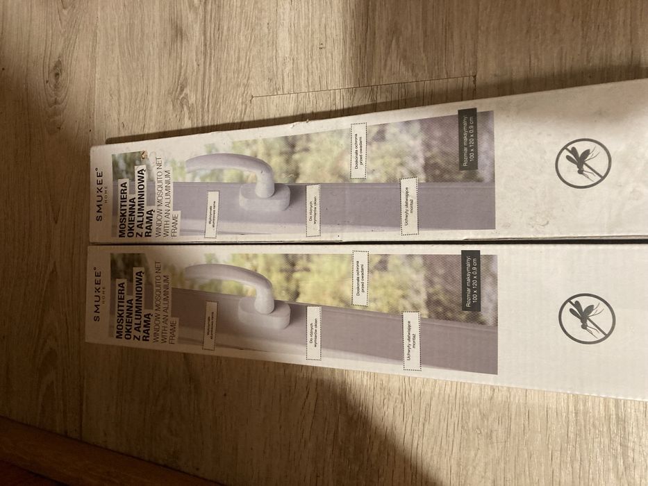 Moskitiera okienna z aluminiowa rama 100x120