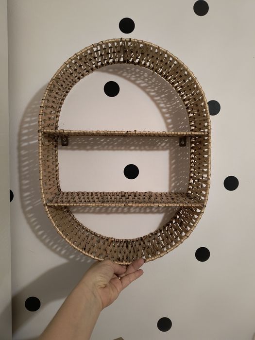 Półka ścienna rattanowa