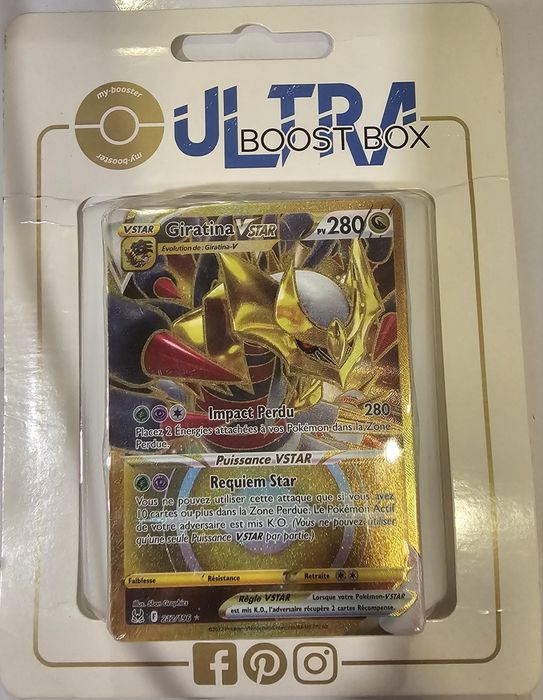 Carta Pokémon Giratina VSTAR 212/196 Dourada