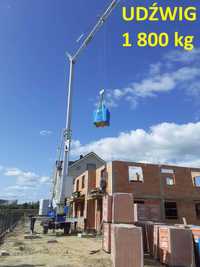 Żuraw dźwig ciesielski dekarski VICARIO OMV 24(m) nowy na gwarancji