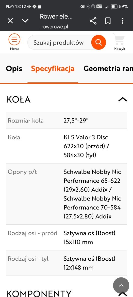 Gwarancja Rower Kellys Theos i 50 elektryk