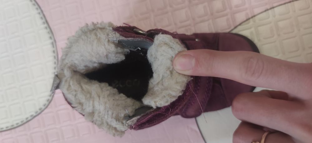 Зимние сапоги ботинки Ecco на девочку 22 размер