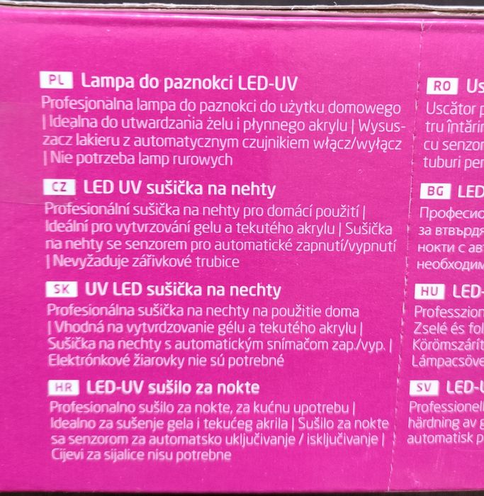 Lampa UV do paznokci Medisana