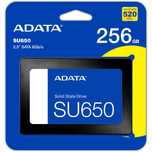 DYSK SSD 256GB ADATA SU650 2,5" SATA do laptopa PC szybki 520/450 MB/s