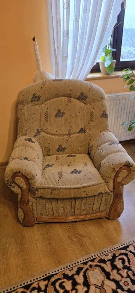 Komplet wypoczynkowy - sofa i dwa fotele
