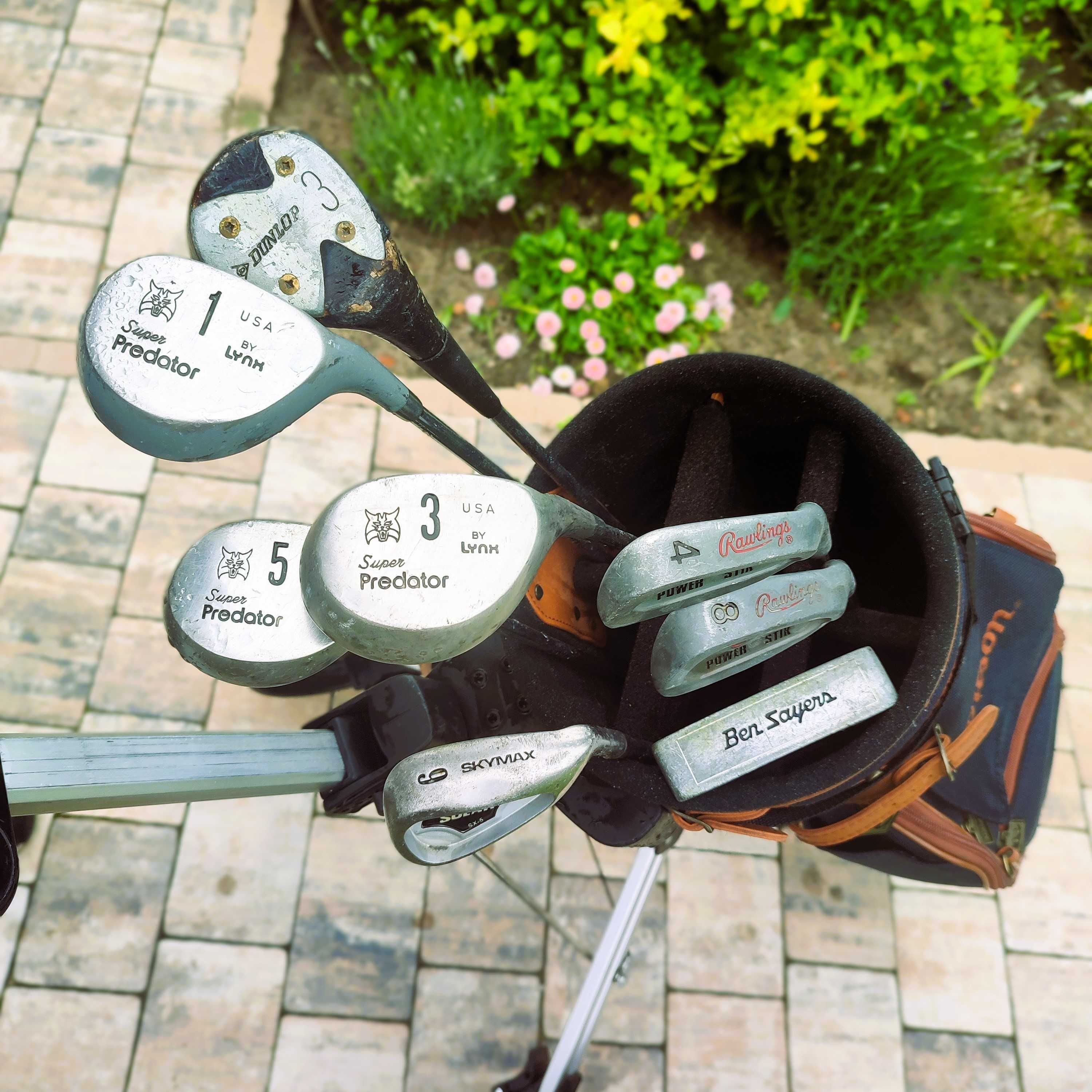 Zestaw golfowy – torba, kije, wózek | Callaway, King Cobra, Prosimmon