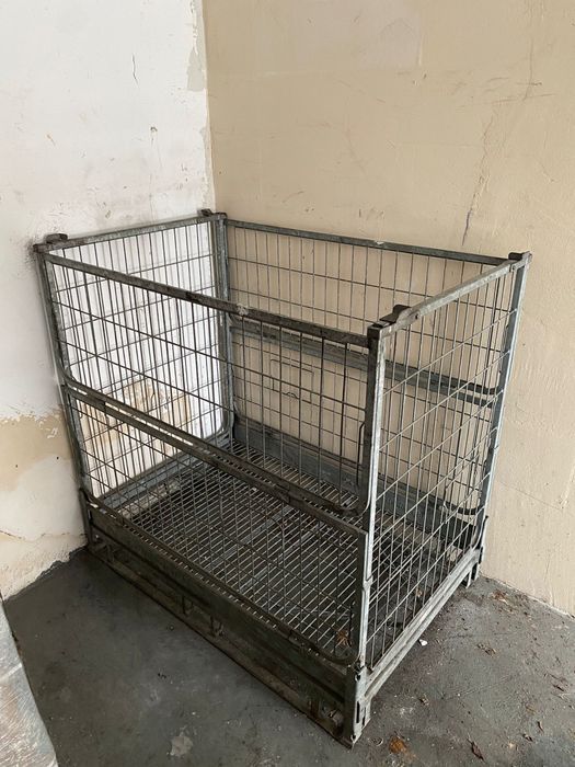 Kosz metalowy paletowy gitterbox nadstawka paletowa