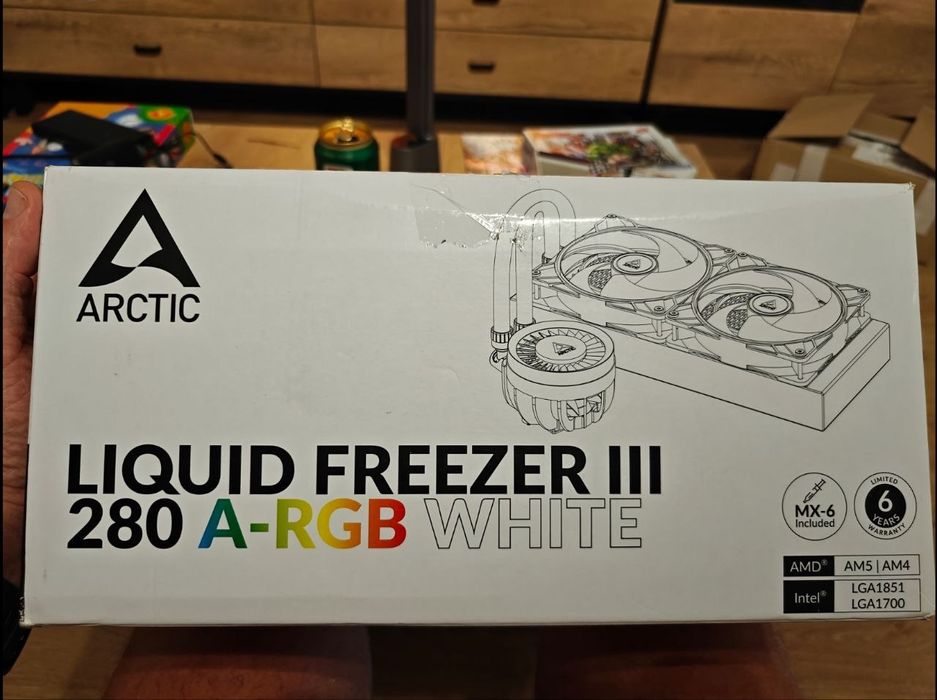 Chłodzenie wodne Arctic Liquid Freezer III 280 A-RGB White rev2 nowe