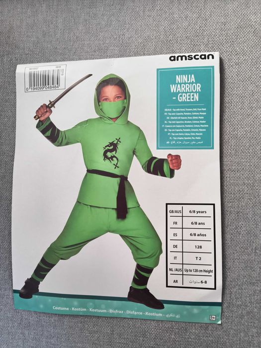 Strój Ninja dla chłopca 122/128