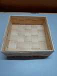 Koszyk z Drewna Kosz Drewniany NOWY Solidny Mocny 25x25x8 cm