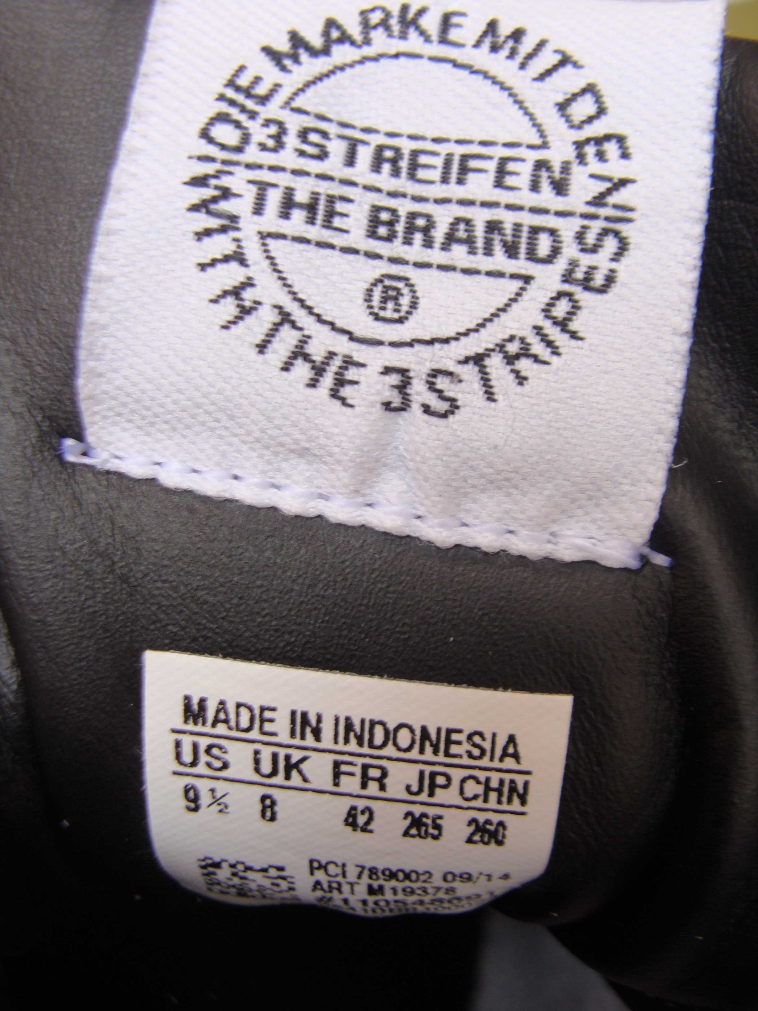 кроссовки белые кожаные Adidas,р. 42,стелька- 27 см оригинал