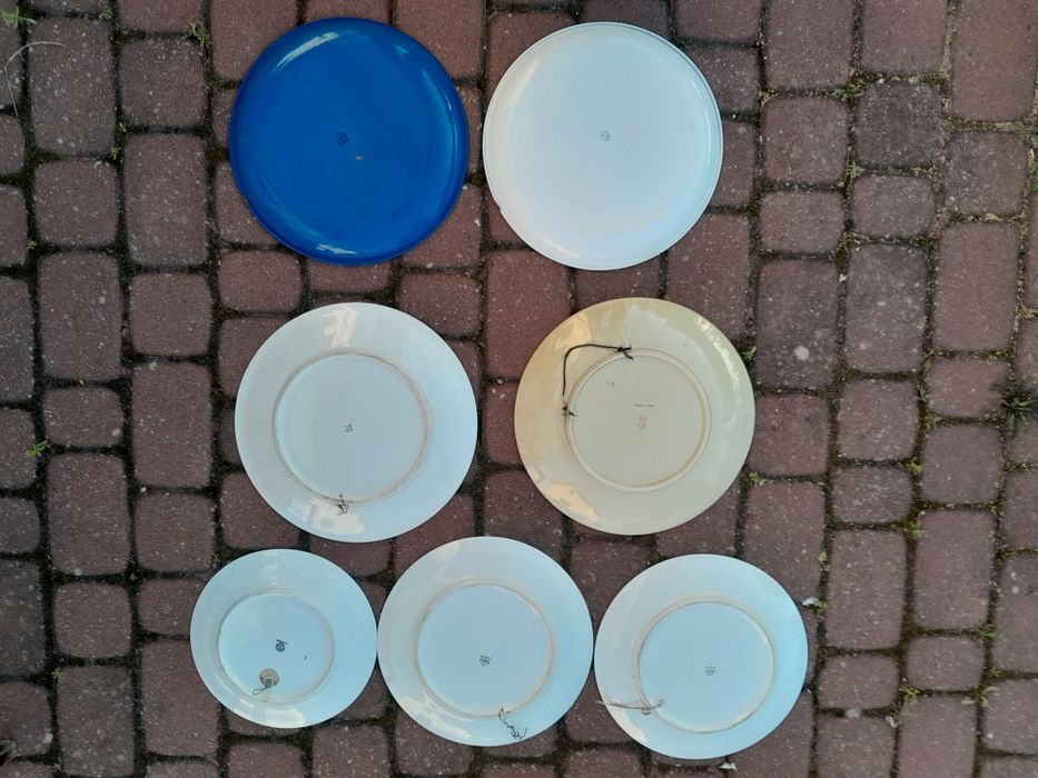 Stary okolicznościowy, ozdobny talerz PRL