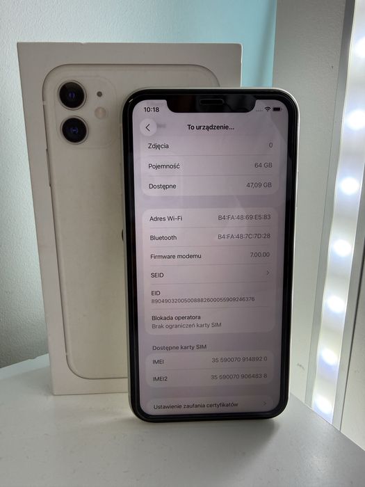 iPhone 11 64GB 100% Kondycja