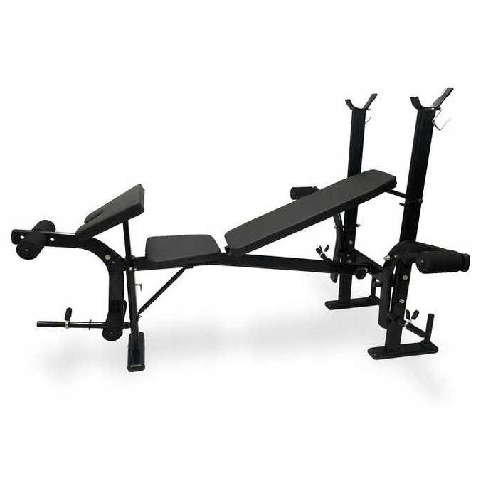 Ławka ławeczka treningowa ze stojakami regulowana z modlitewnik