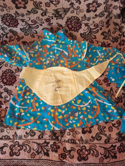 Теплые байковые платья длина 44 см